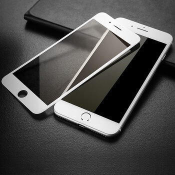 3D üvegfólia kerettel az alábbi mobiltelefonokra Apple iPhone 8 Plus - fehér