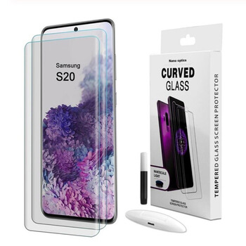 3D UV ívelt edzett üveg védőfólia az alábbi modellek számára Samsung Galaxy S20 G980F