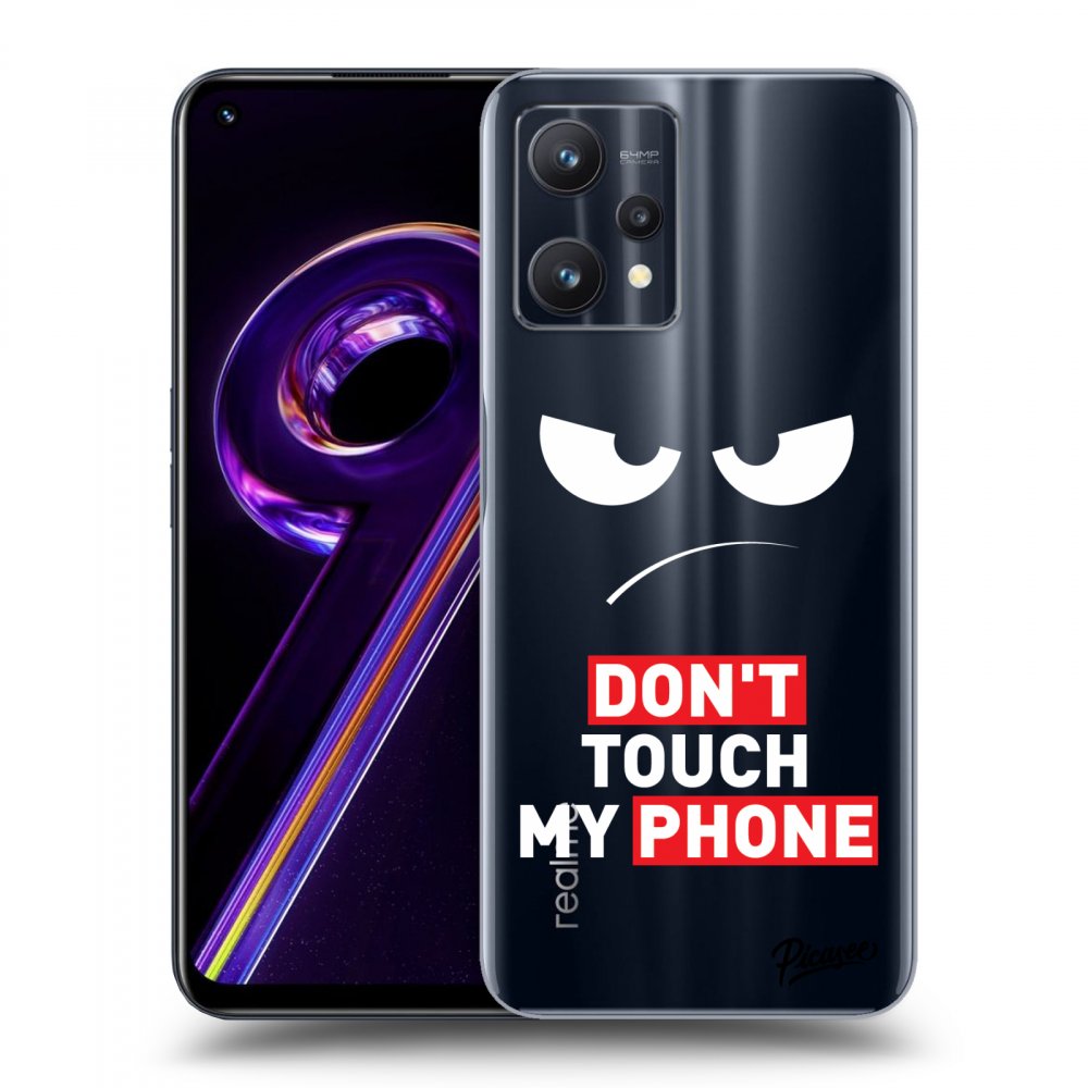 Átlátszó Szilikon Tok Az Alábbi Mobiltelefonokra Realme 9 Pro 5G - Angry Eyes - Transparent