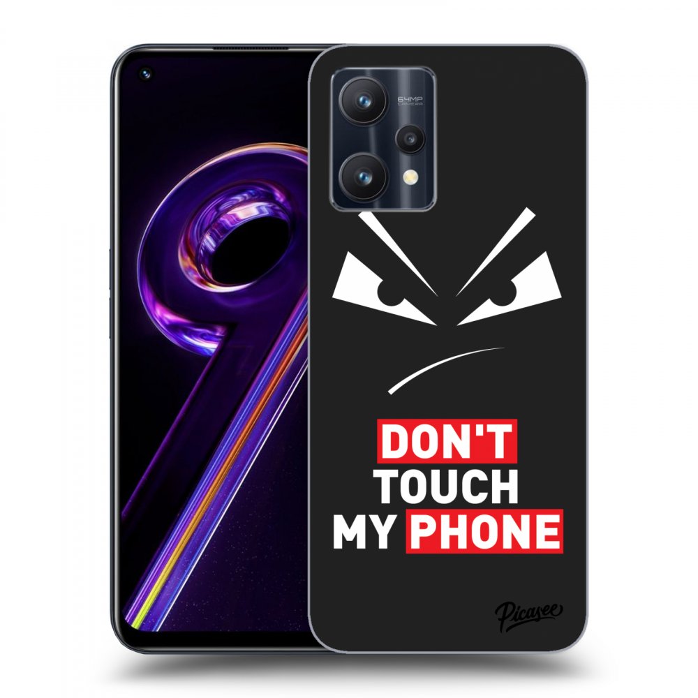 Fekete Szilikon Tok Az Alábbi Mobiltelefonokra Realme 9 Pro 5G - Evil Eye - Transparent