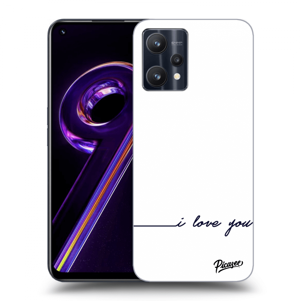 Átlátszó Szilikon Tok Az Alábbi Mobiltelefonokra Realme 9 Pro 5G - I Love You