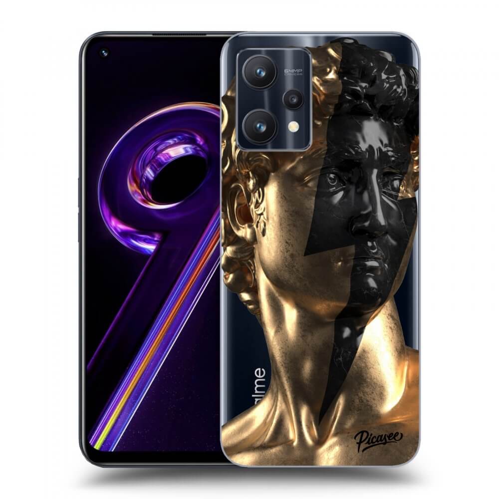 Átlátszó Szilikon Tok Az Alábbi Mobiltelefonokra Realme 9 Pro 5G - Wildfire - Gold