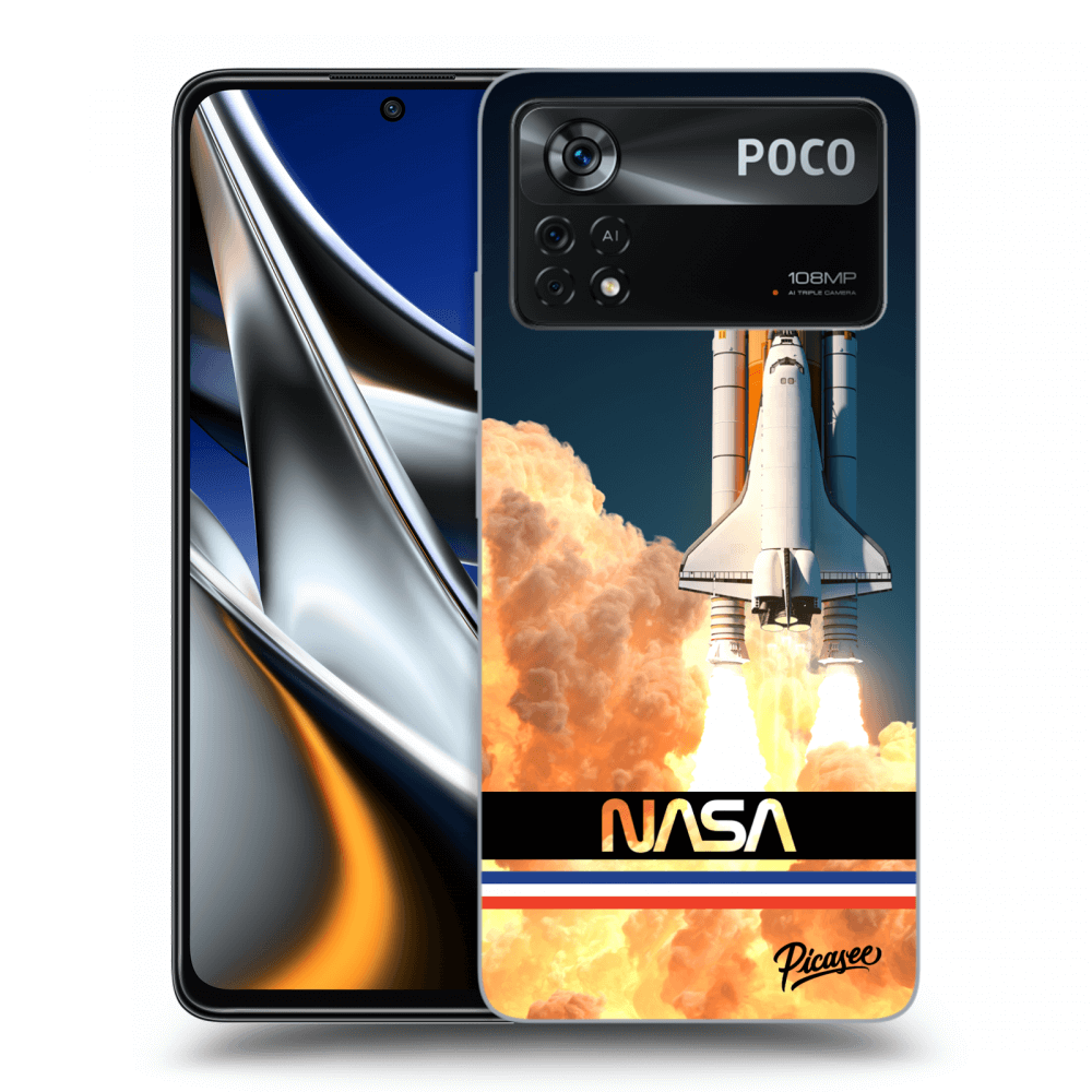 Fekete Szilikon Tok Az Alábbi Mobiltelefonokra Xiaomi Poco X4 Pro 5G - Space Shuttle