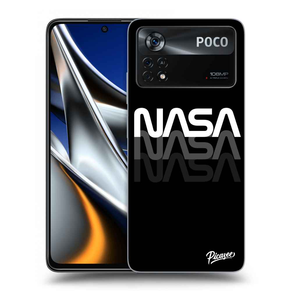 Fekete Szilikon Tok Az Alábbi Mobiltelefonokra Xiaomi Poco X4 Pro 5G - NASA Triple