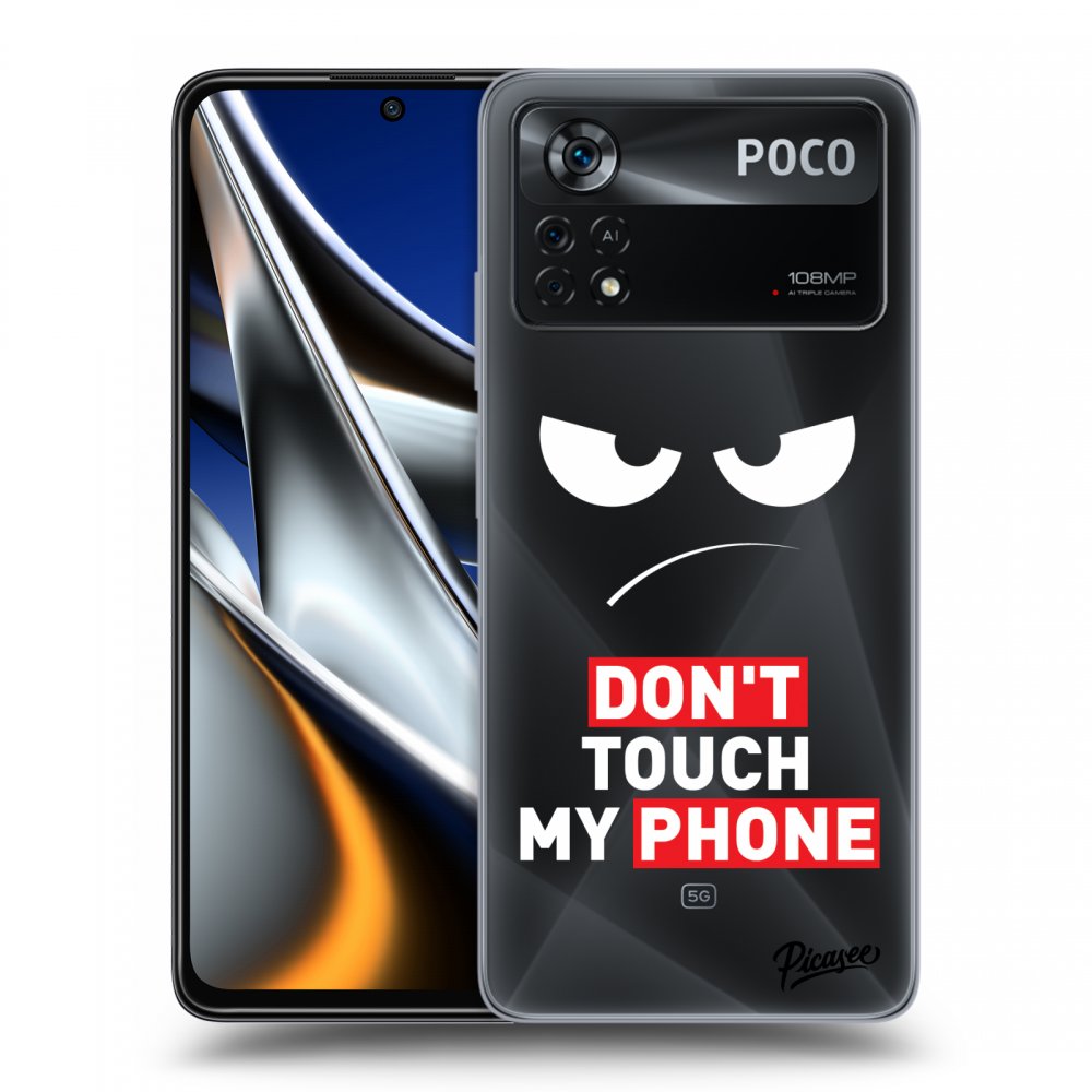 Átlátszó Szilikon Tok Az Alábbi Mobiltelefonokra Xiaomi Poco X4 Pro 5G - Angry Eyes - Transparent