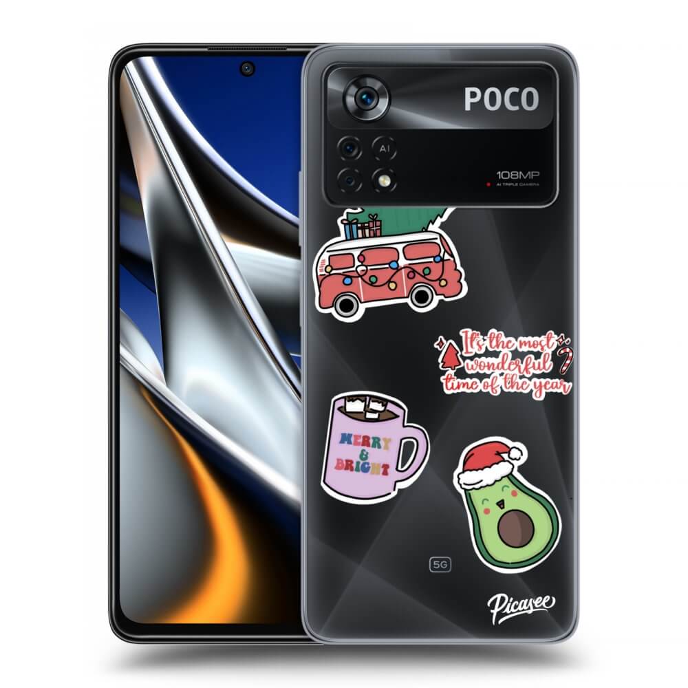 Átlátszó Szilikon Tok Az Alábbi Mobiltelefonokra Xiaomi Poco X4 Pro 5G - Christmas Stickers