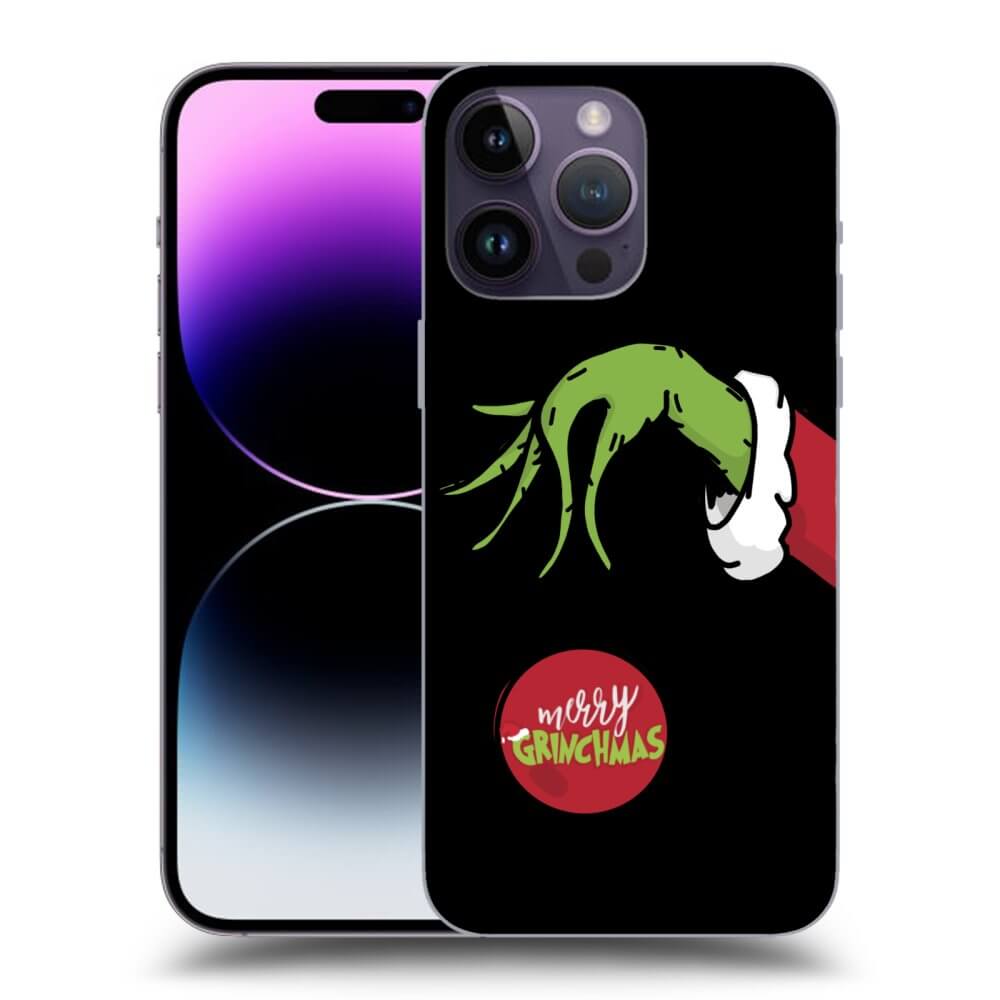 Fekete Szilikon Tok Az Alábbi Mobiltelefonokra Apple IPhone 14 Pro Max - Grinch