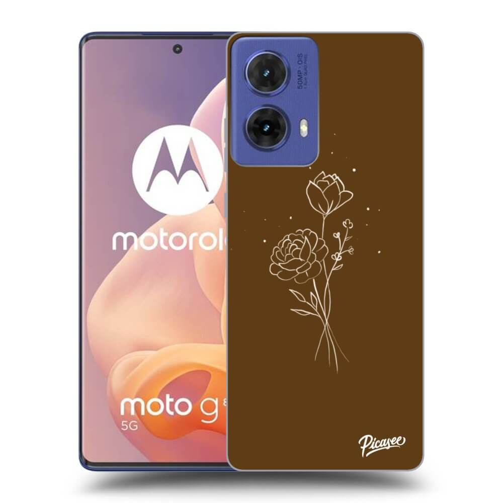 ULTIMATE CASE Motorola Moto G85 - Készülékre - Brown Flowers