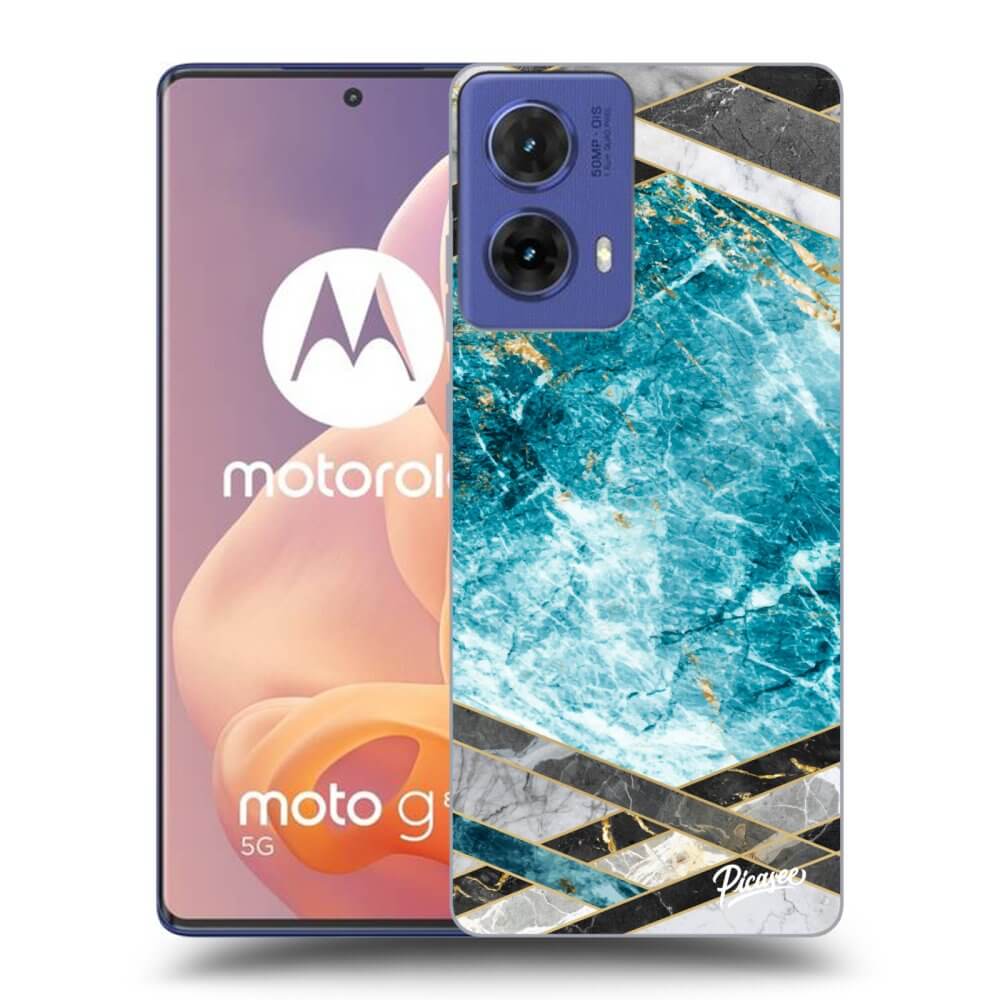 ULTIMATE CASE Motorola Moto G85 - Készülékre - Blue Geometry