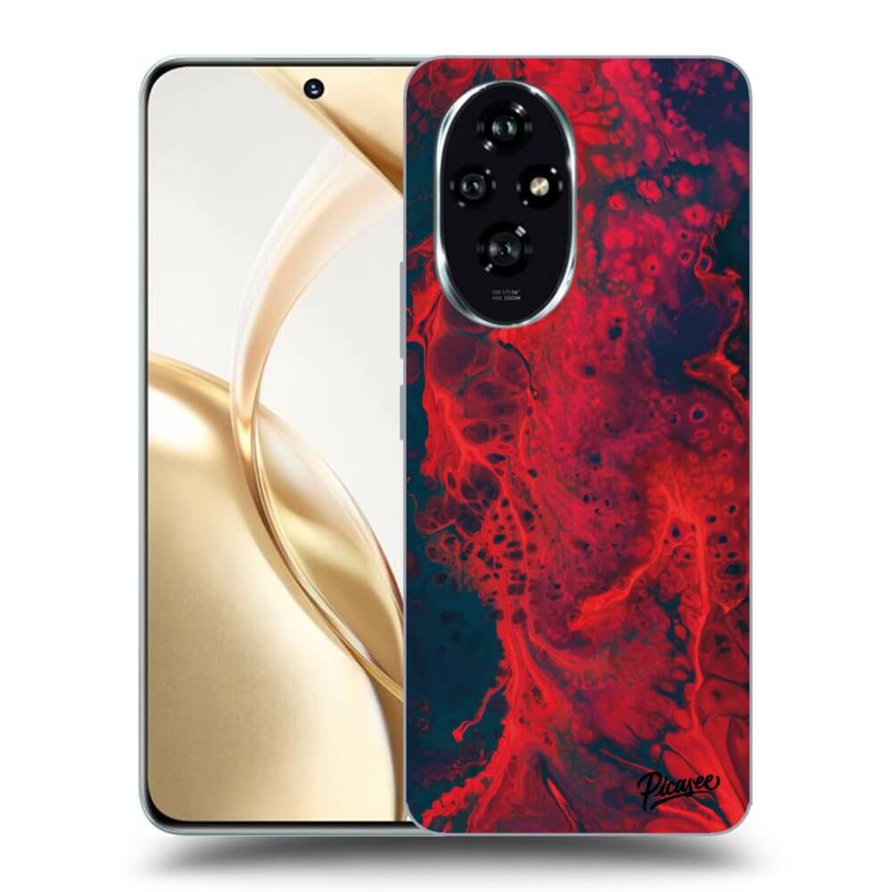 Átlátszó Szilikon Tok Az Alábbi Mobiltelefonokra Honor 200 Pro 5G - Organic Red