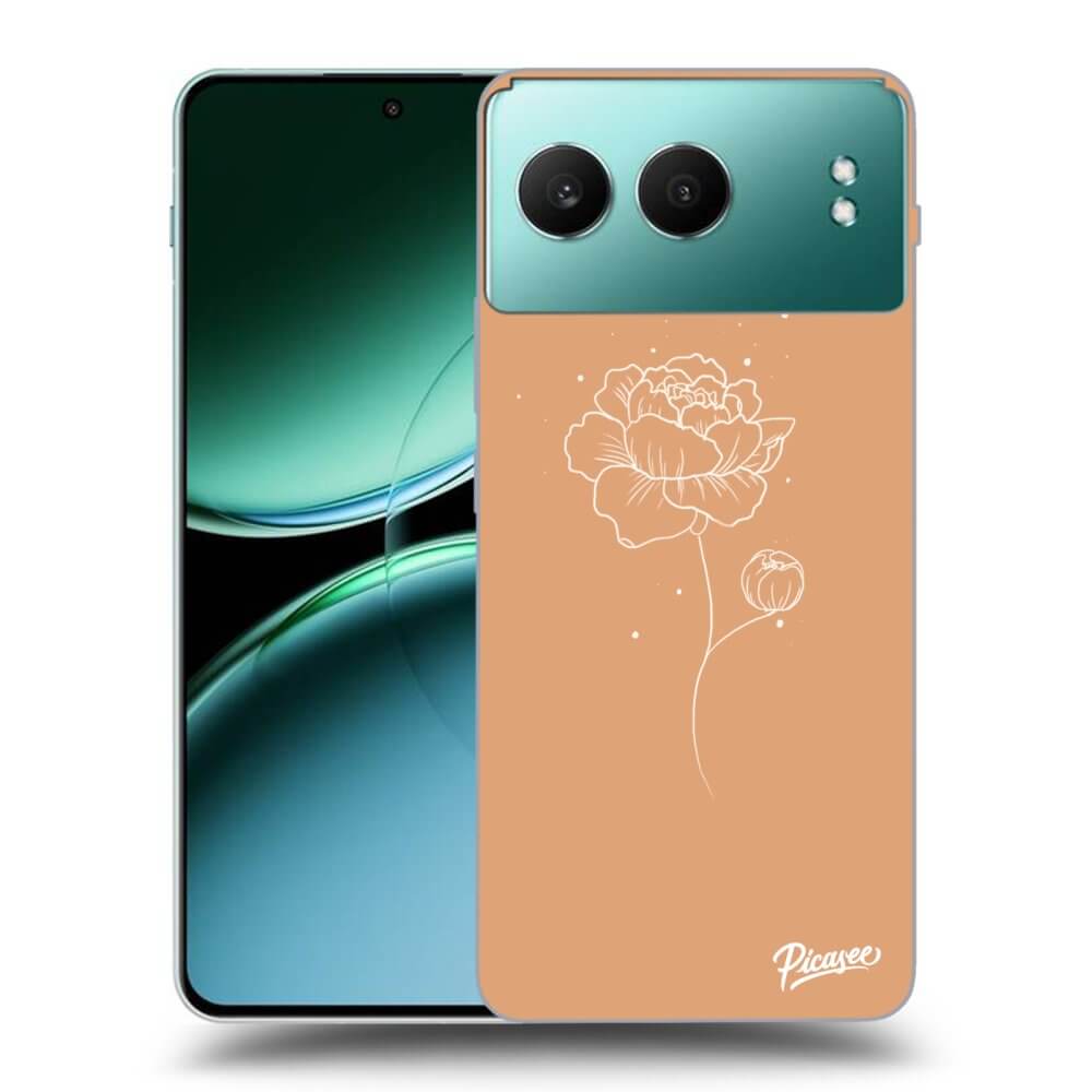 Fekete Szilikon Tok Az Alábbi Mobiltelefonokra OnePlus Nord 4 - Peonies