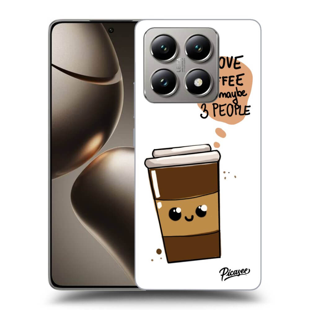 Fekete Szilikon Tok Az Alábbi Mobiltelefonokra Xiaomi 14T - Cute Coffee