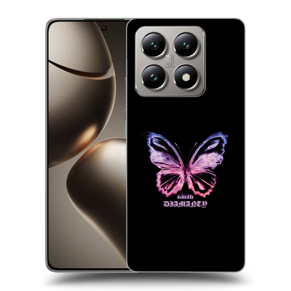 Fekete Szilikon Tok Az Alábbi Mobiltelefonokra Xiaomi 14T - Diamanty Purple