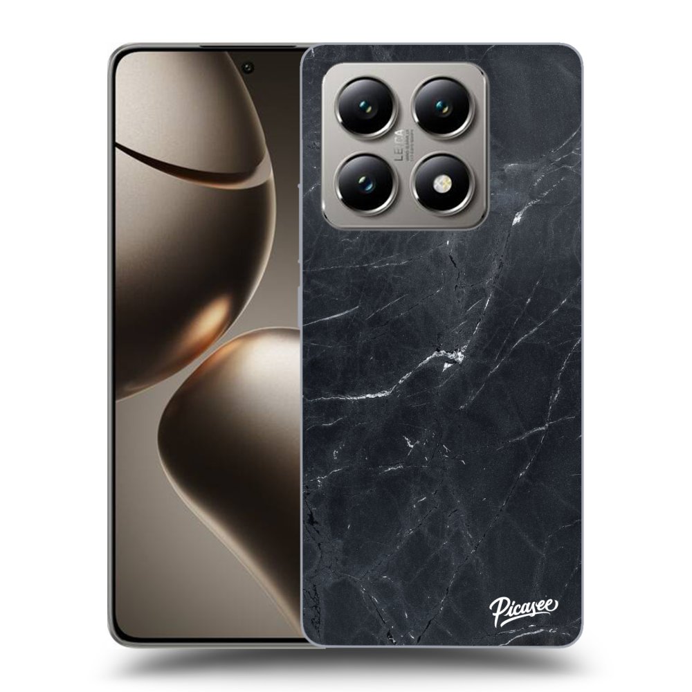 Átlátszó Szilikon Tok Az Alábbi Mobiltelefonokra Xiaomi 14T - Black Marble