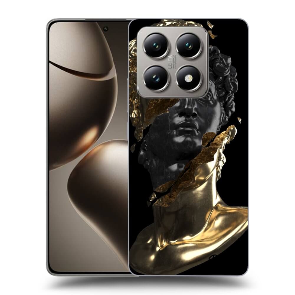 Fekete Szilikon Tok Az Alábbi Mobiltelefonokra Xiaomi 14T Pro - Gold - Black