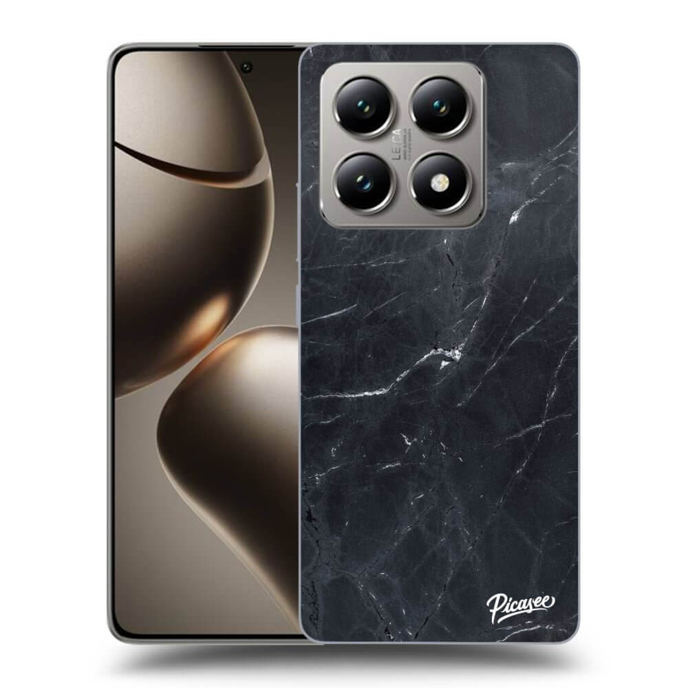 Átlátszó Szilikon Tok Az Alábbi Mobiltelefonokra Xiaomi 14T Pro - Black Marble