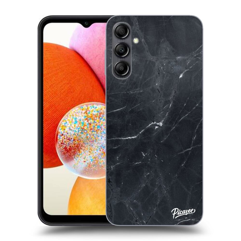 Fekete Szilikon Tok Az Alábbi Mobiltelefonokra Samsung Galaxy A16 5G - Black Marble