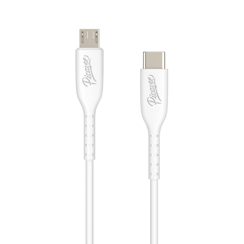 USB Kabel Micro USB - USB C - Fehér